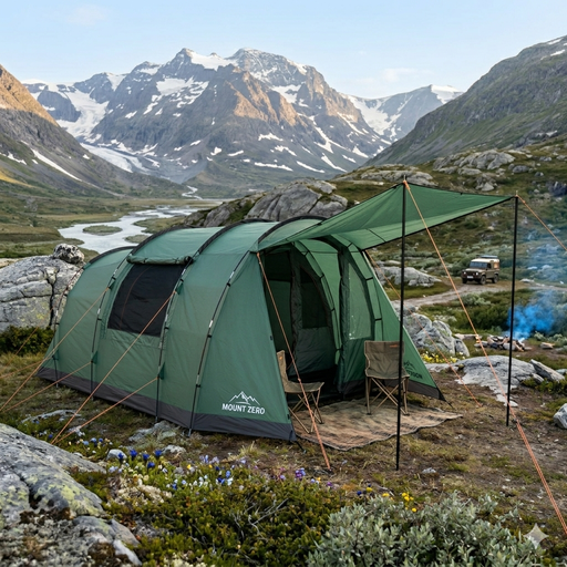 Family Tent 4 Person with Vestibule