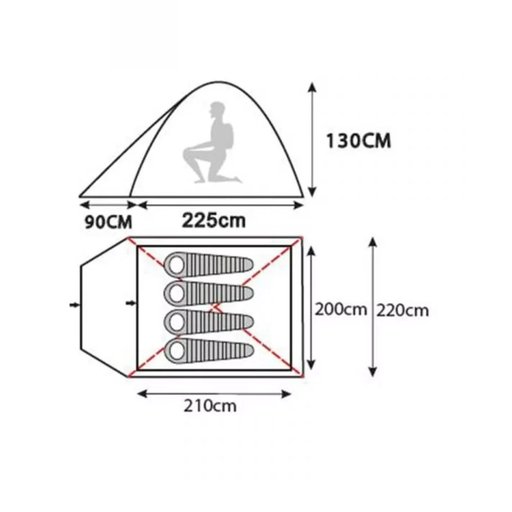 Trail 4-man tent
