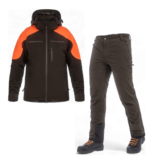 Jagdset Vapiti Hunter – Herren, Grün & Orange