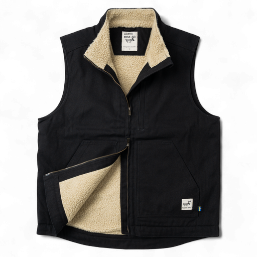 Men's Badlands Canvas Sherpa-Lined Vest