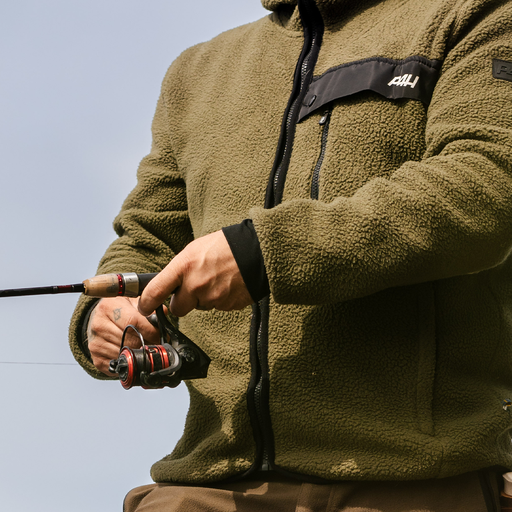 Men's Pile jacket with hood