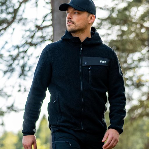 Men's Pile jacket with hood