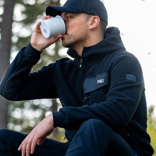 Men's Pile jacket with hood