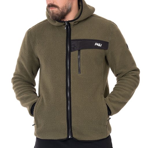 Men's Pile jacket with hood