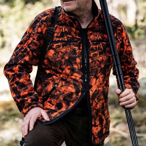 P4H Elite - Reversible Laminated Fleece Jacket - Orange/Camo P4H Elite - Reversible Laminated Fleece Jacket - Orange/Camo