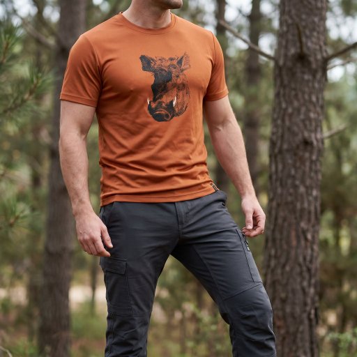 T-Shirt 3er-Pack 100% Baumwolle, Wildtiermotive