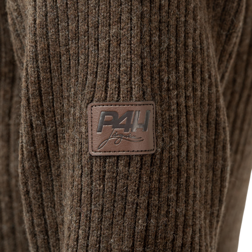 Lambswool sweater with reinforced elbows