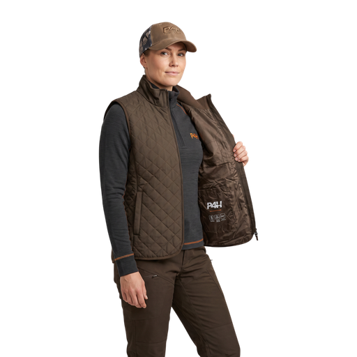 Quilted Heated Vest, P4H- Women's