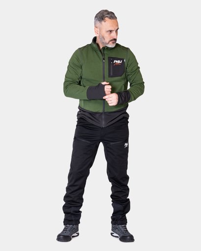Powerfleece Friluftströja Hoodie , Herr