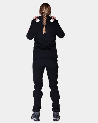 Friluftsset Supreme Dam, Jacka + Byxa - Black/Pink Friluftsset Supreme Dam, Jacka + Byxa - Black/Pink