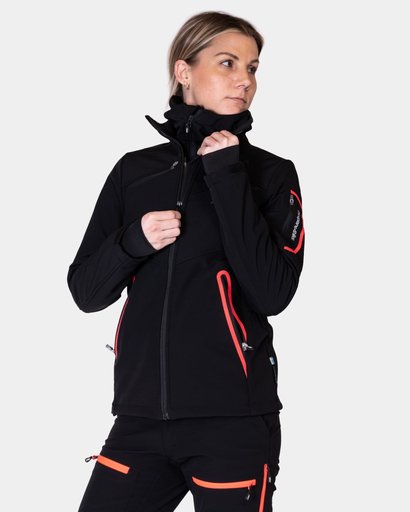 Friluftsset Supreme Dam, Jacka + Byxa - Black/Pink Friluftsset Supreme Dam, Jacka + Byxa - Black/Pink