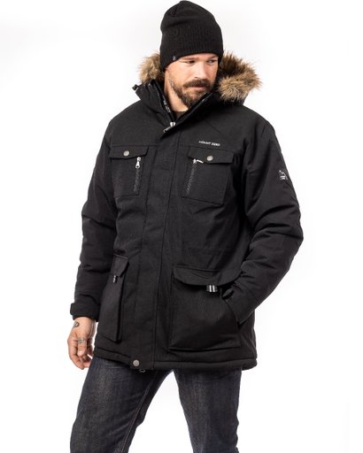 Mount Zero Parkas, Vinterjacka Herr Svart Mount Zero Parkas, Vinterjacka Herr Svart
