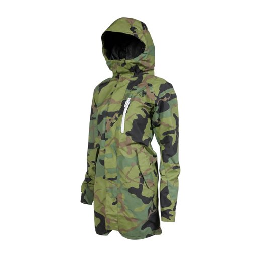 Women's camouflage rain jacket
