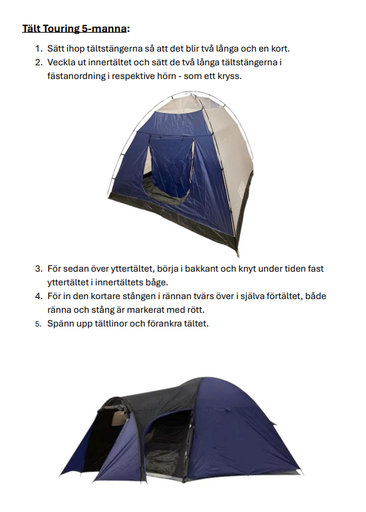 Tält Touring 5-manna Tält Touring 5-manna