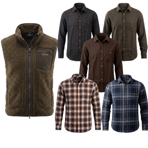 Vapiti Lodge, Hunting Vest & Shirt
