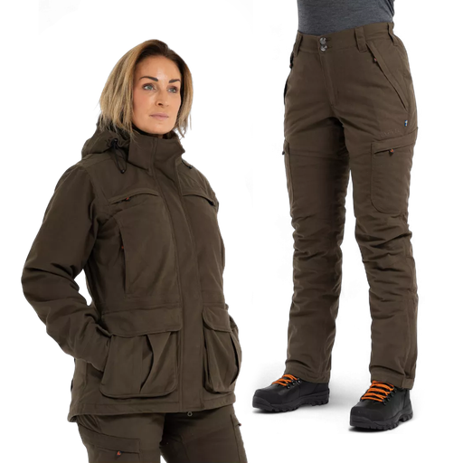 Gefüttertes Jagdset Vapiti Huntress Damen – Grün