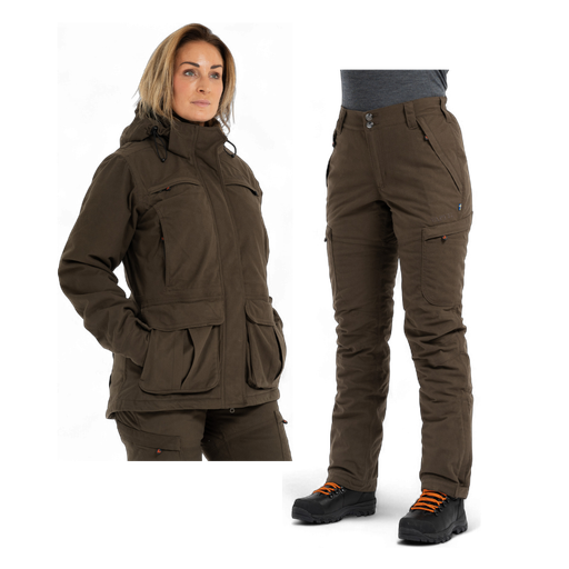 Gefüttertes Jagdset Vapiti Huntress Damen – Grün