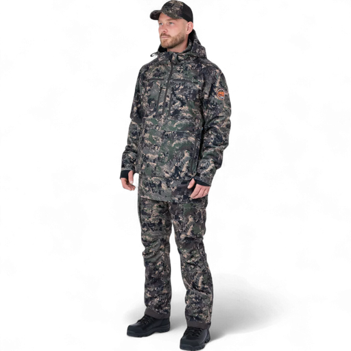 RECON XT – Jagdset, Anorak und Hose mit Hosenträgern, Grün/Tarn, P4H