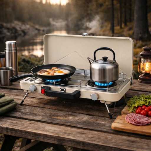 Portabelt campingkök – 2 brännare