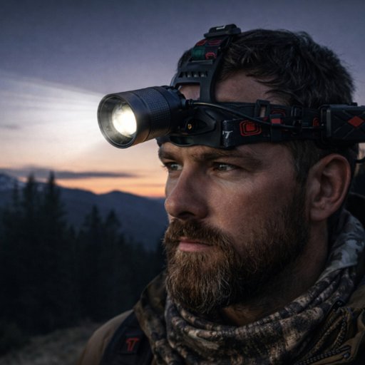 Uppladdningsbar LED-pannlampa med zoom