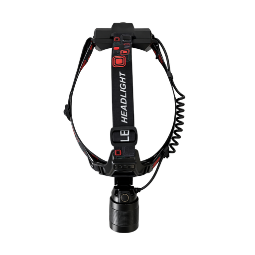 Uppladdningsbar LED-pannlampa med zoom