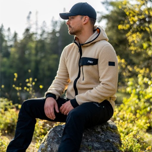Fleecejacke mit Kapuze, Herren