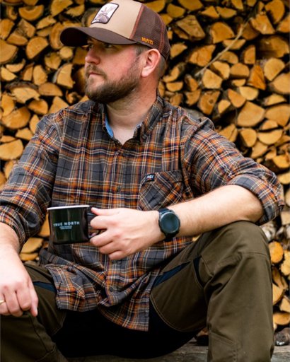 Hunter-Hemd aus gebürstetem Flanell Hunter-Hemd aus gebürstetem Flanell