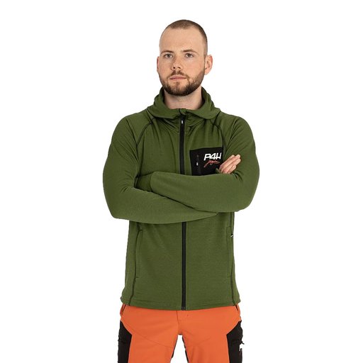 Powerfleece Friluftströja Hoodie , Herr