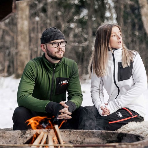 Powerfleece Friluftströja Hoodie , Herr