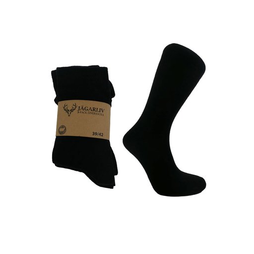 Strumpa Merinoull 3-pack - svart Strumpa Merinoull 3-pack - svart