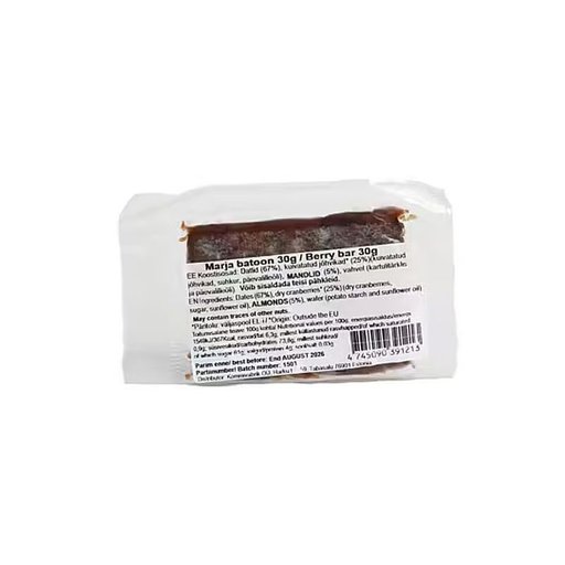 Energibar Tranbär & Dadlar 30 g Energibar Tranbär & Dadlar 30 g