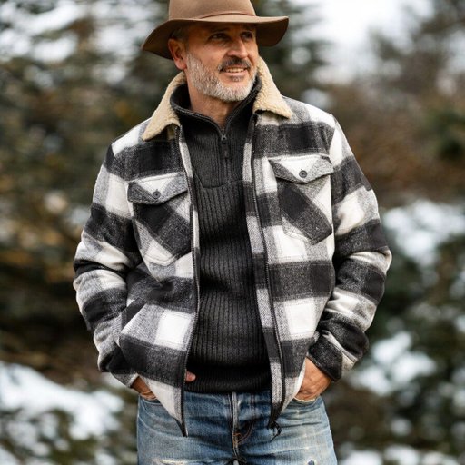 Gefütterte Flanelljacke – Herren Gefütterte Flanelljacke – Herren