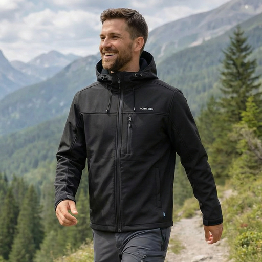 Softshelljacka – Vindtät Friluftsjacka med Fleece