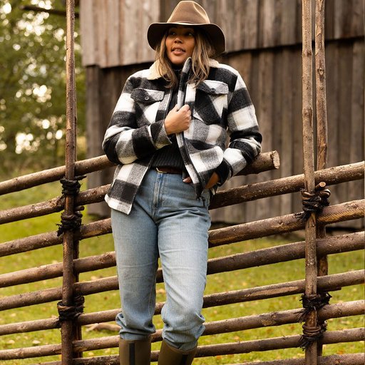 Gefütterte Flanelljacke – Damen Gefütterte Flanelljacke – Damen