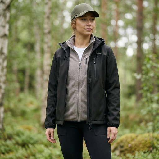 Softshelljacka – Vindtät Friluftsjacka med Fleece