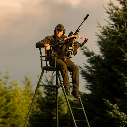 RECON XT – Hunting set, anorak and trousers with suspenders, green, P4H