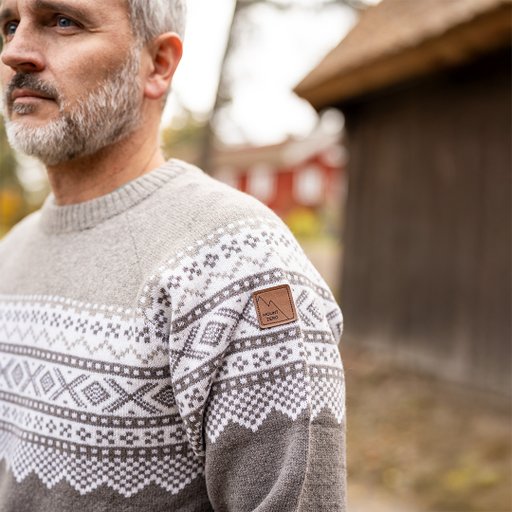 Mount Zero gestrickter Wollpullover – Herren