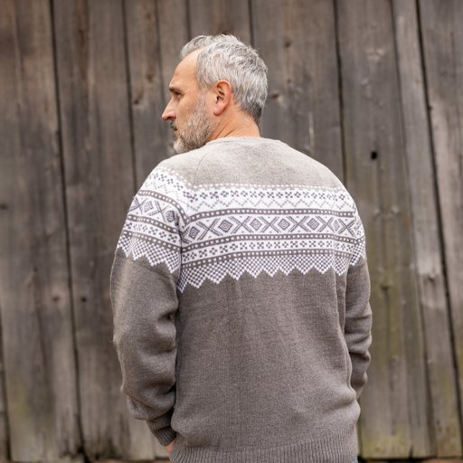 Mount Zero gestrickter Wollpullover – Herren