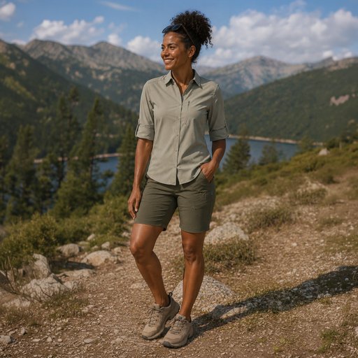 Outdoor Set Shorts und Hemd