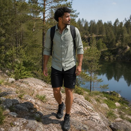 Outdoor Set Shorts och Skjorta