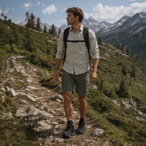 Outdoor Set Shorts och Skjorta