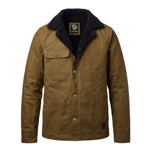 Rambler - Gewachste Canvasjacke mit Teddyfutter