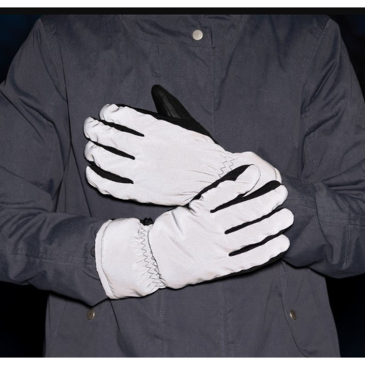 Reflexhandschuhe – Schwarz