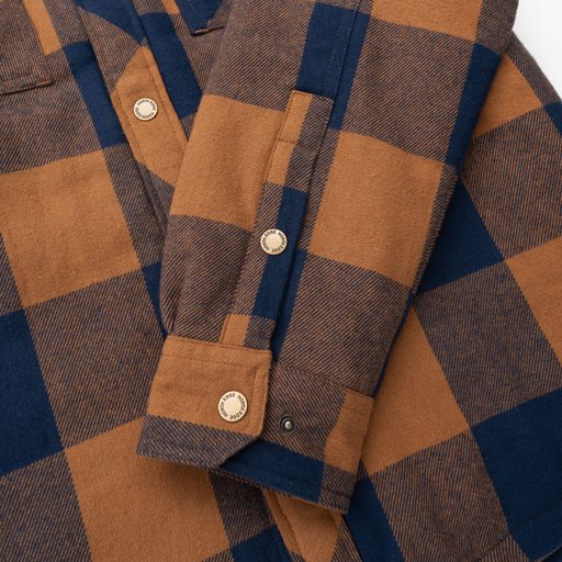 Wind-lined overshirt