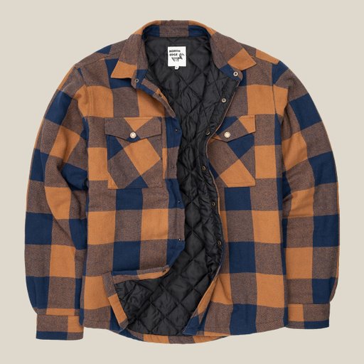 Wind-lined overshirt