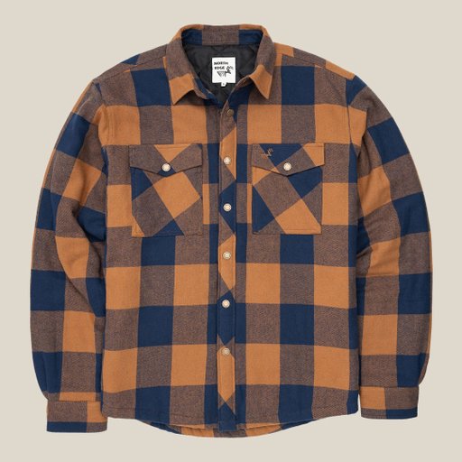 Wind-lined overshirt