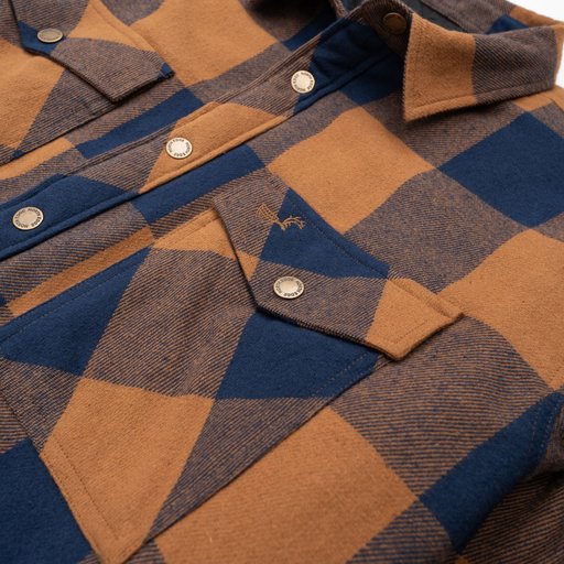 Wind-lined overshirt