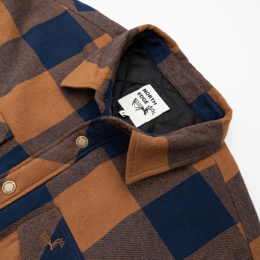 Wind-lined overshirt