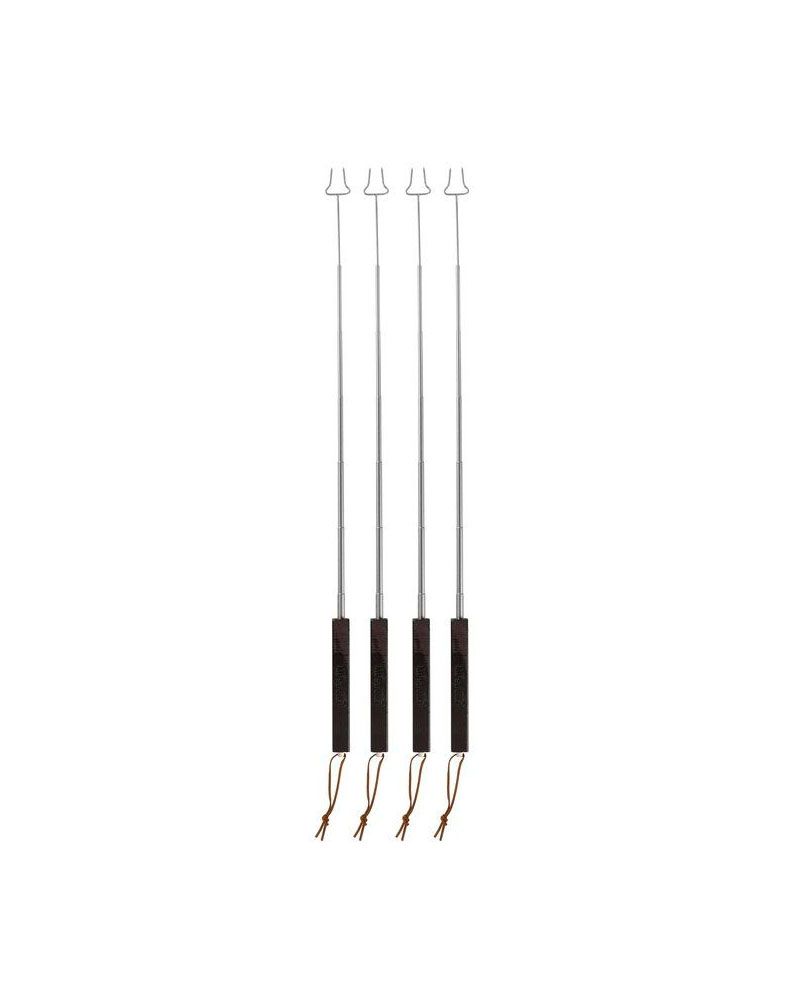 Grillpinnar teleskopskaft, 4-Pack