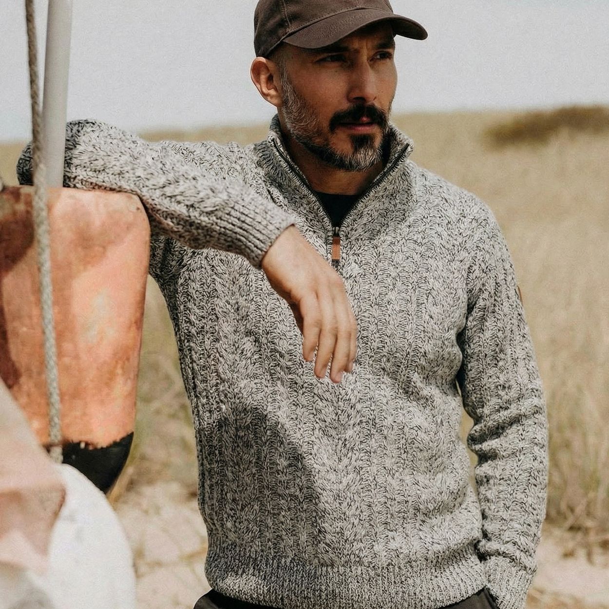 Coarse knit sweater